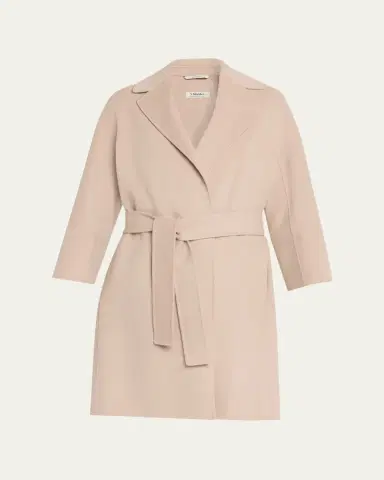 Max Mara Double-Faced Wool Wrap Coat | Thumbnail 6 Max Mara Double-Faced Wool Wrap Coat | Thumbnail 6