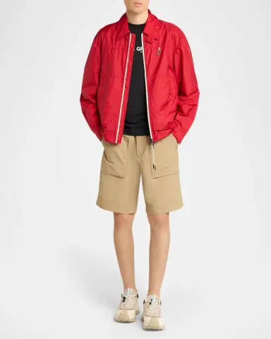 Moncler Men's Brive Full-Zip Shirt Jacket with Clip | Thumbnail 2 Moncler Men's Brive Full-Zip Shirt Jacket with Clip | Thumbnail 2