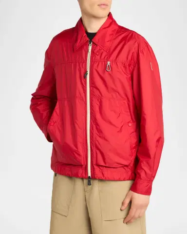 Moncler Men's Brive Full-Zip Shirt Jacket with Clip | Thumbnail 4 Moncler Men's Brive Full-Zip Shirt Jacket with Clip | Thumbnail 4