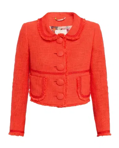 Maison Common Single-Breasted Cotton-Blend Short Jacket | Thumbnail 1 Maison Common Single-Breasted Cotton-Blend Short Jacket | Thumbnail 1