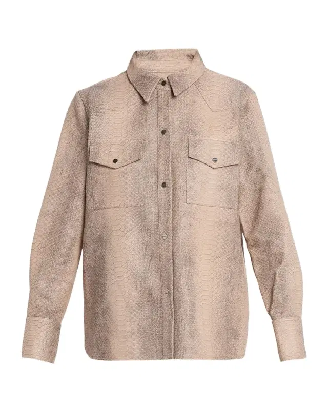 Ranchers Daughter Embossed Python Leather Shirt