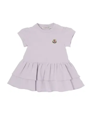 Moncler Girl's Tiered Stretch Cotton Dress, Size 12M-3 | Thumbnail 1