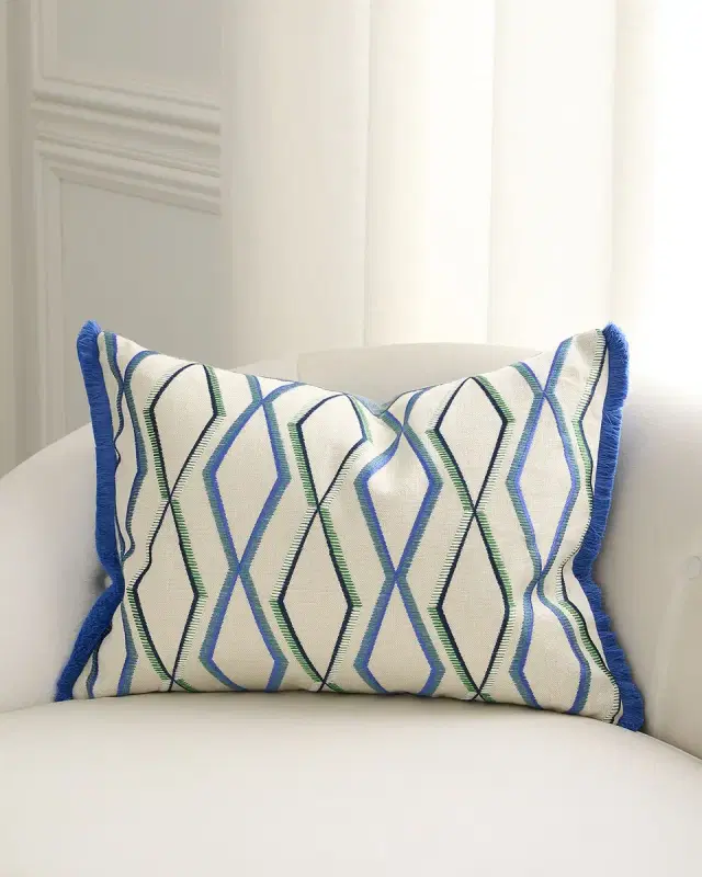 Designers Guild Trevenna Embroidered Decorative Pillow, 18" x 24"