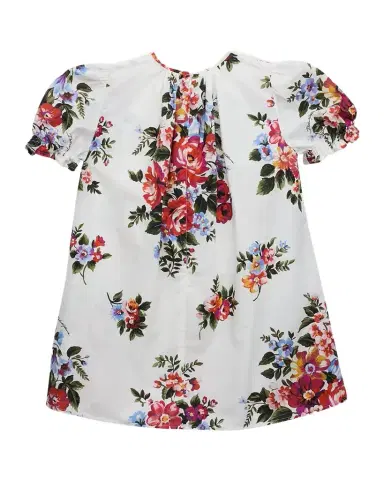 Dolce & Gabbana Girl 's Floral-Print Cotton Dress, Size 2-6 | Thumbnail 1