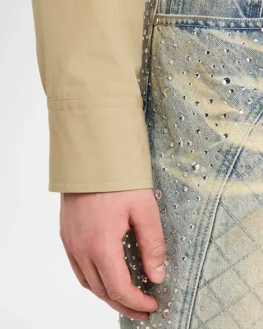 Who Decides War Men's Studded Moto Denim Jeans | Thumbnail 5 Who Decides War Men's Studded Moto Denim Jeans | Thumbnail 5