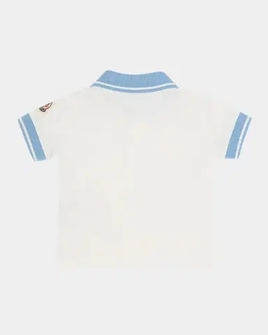 Moncler Boy's Cotton Pique Short-Sleeve Polo Shirt, Size 3M-3 | Thumbnail 2