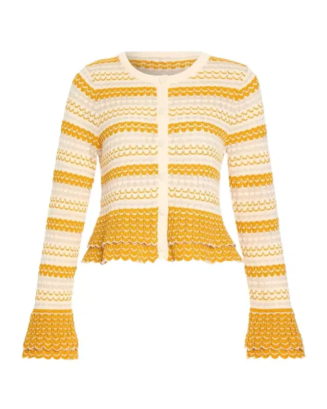 Brit Ruffled Cardigan