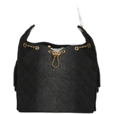 Chanel Chanel Medium 25 Hobo Bag Black Washed Denim Antique Gold Hardware | Thumbnail 1 Chanel Chanel Medium 25 Hobo Bag Black Washed Denim Antique Gold Hardware | Thumbnail 1