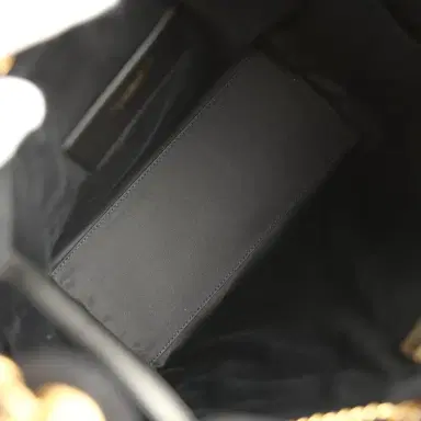 Chanel Chanel Medium 25 Hobo Bag Black Washed Denim Antique Gold Hardware | Thumbnail 9 Chanel Chanel Medium 25 Hobo Bag Black Washed Denim Antique Gold Hardware | Thumbnail 9