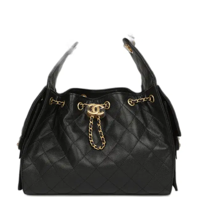 Chanel Small 25 Hobo Bag Black Caviar Antique Gold Hardware Chanel Small 25 Hobo Bag Black Caviar Antique Gold Hardware