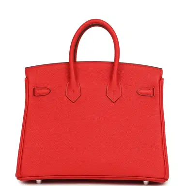 HERMÈS Hermes Birkin 25 Rouge de Coeur Togo Palladium Hardware | Thumbnail 4 HERMÈS Hermes Birkin 25 Rouge de Coeur Togo Palladium Hardware | Thumbnail 4