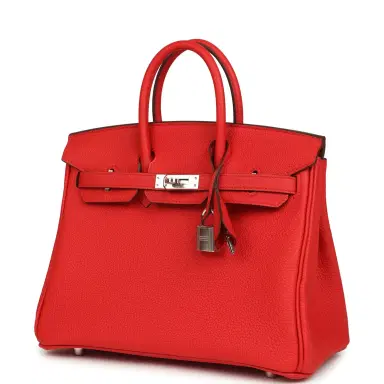 HERMÈS Hermes Birkin 25 Rouge de Coeur Togo Palladium Hardware | Thumbnail 5 HERMÈS Hermes Birkin 25 Rouge de Coeur Togo Palladium Hardware | Thumbnail 5
