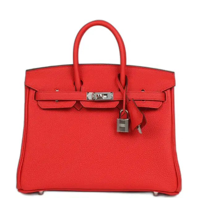 Hermes Birkin 25 Rouge de Coeur Togo Palladium Hardware