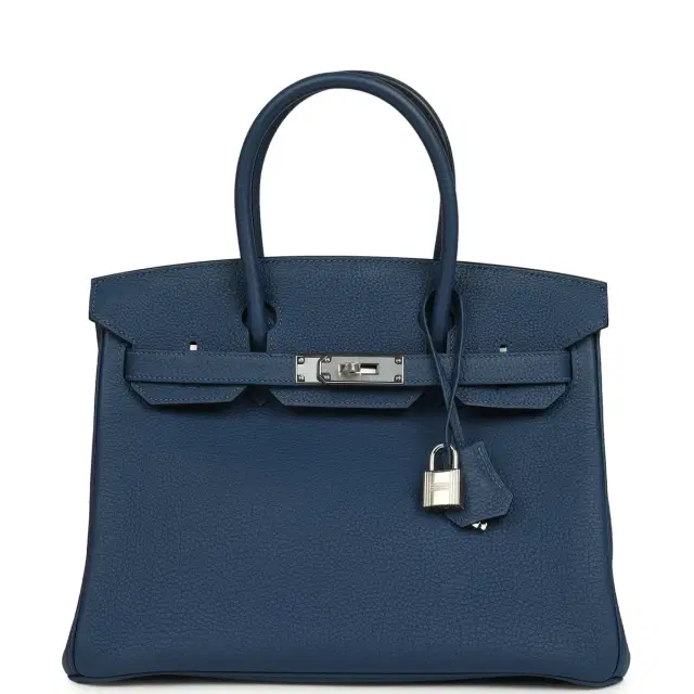 hermes Hermes Birkin 30 Deep Bleu Togo Palladium Hardware
