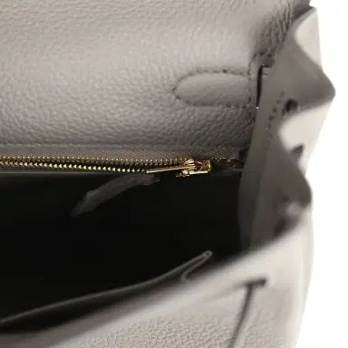 HERMÈS Hermes Kelly Retourne 25 Etain Togo Gold Hardware | Thumbnail 9 HERMÈS Hermes Kelly Retourne 25 Etain Togo Gold Hardware | Thumbnail 9