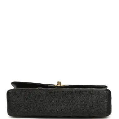 Chanel Pre-owned Chanel Medium Classic Double Flap Black Caviar Gold Hardware | Thumbnail 6 Chanel Pre-owned Chanel Medium Classic Double Flap Black Caviar Gold Hardware | Thumbnail 6