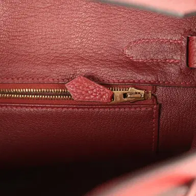 HERMÈS Pre-owned Hermes Birkin 30 Rouge H Togo Gold Hardware | Thumbnail 9