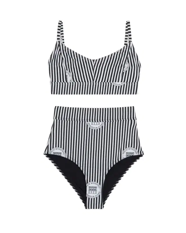 Pia Bikini Monogram Striped