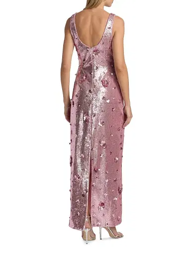 SIMKHAI Women's Tindra Sequin & Paillette Gown - Dusty Rose | Thumbnail 5 SIMKHAI Women's Tindra Sequin & Paillette Gown - Dusty Rose | Thumbnail 5