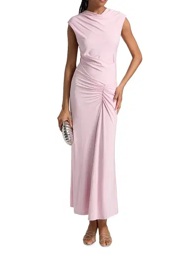 Simkhai Women's Acacia Draped Jersey Maxi Dress - Tulip - Size XS | Thumbnail 2 Simkhai Women's Acacia Draped Jersey Maxi Dress - Tulip - Size XS | Thumbnail 2