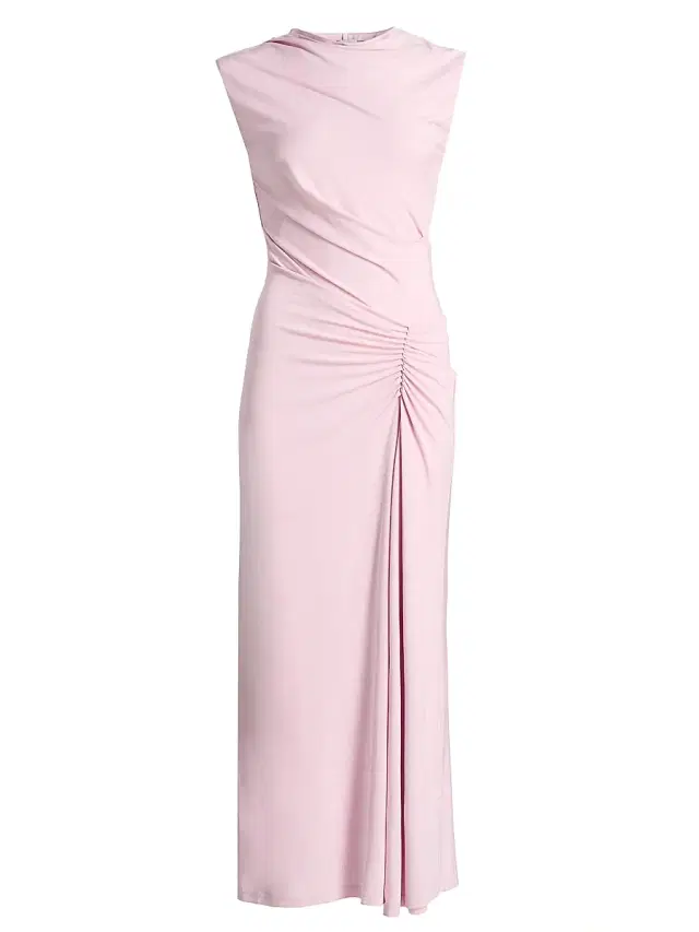 SIMKHAI Women's Acacia Draped Jersey Maxi Dress - Tulip