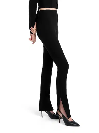 Favorite Daughter Women's The Pointe Ponte Pants - Black - Size 8 | Thumbnail 3