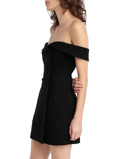 Favorite Daughter Women's The Payback Minidress - Black - Size 8 | Thumbnail 3
