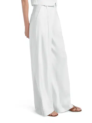 Favorite Daughter Women's Pleats For Days Pants - Ivory - Size 8 | Thumbnail 3