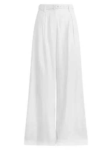 Favorite Daughter Women's Pleats For Days Pants - Ivory - Size 8 | Thumbnail 1