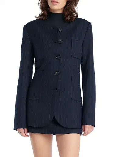 Favorite Daughter Women's The Busy Woman Pinstriped Blazer | Thumbnail 2 Favorite Daughter Women's The Busy Woman Pinstriped Blazer | Thumbnail 2
