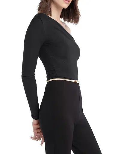 Favorite Daughter Women's The Edgy One-Shoulder Top - Black - Size XL | Thumbnail 3 Favorite Daughter Women's The Edgy One-Shoulder Top - Black - Size XL | Thumbnail 3
