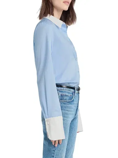 Favorite Daughter Women's The Cuffed Statement Shirt | Thumbnail 3
