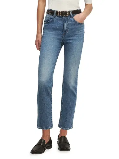 Favorite Daughter Women's The Valentina Super High-Rise Straight Jeans - Alton - Size 31 | Thumbnail 4