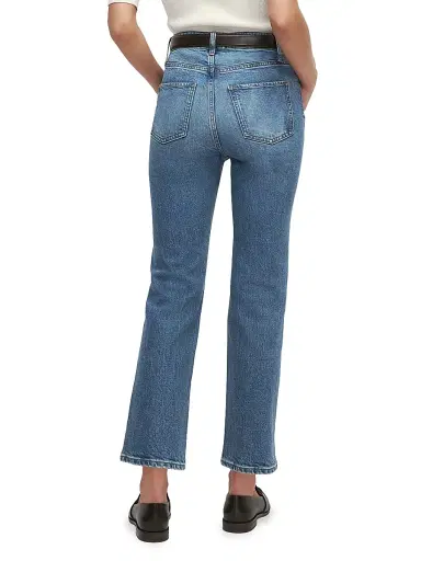 Favorite Daughter Women's The Valentina Super High-Rise Straight Jeans | Thumbnail 6