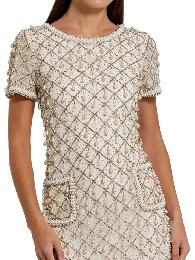 Mac Duggal Women's Beaded Embellished Minidress | Thumbnail 3 Mac Duggal Women's Beaded Embellished Minidress | Thumbnail 3