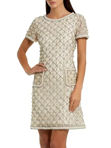 Mac Duggal Women's Beaded Embellished Minidress | Thumbnail 1 Mac Duggal Women's Beaded Embellished Minidress | Thumbnail 1