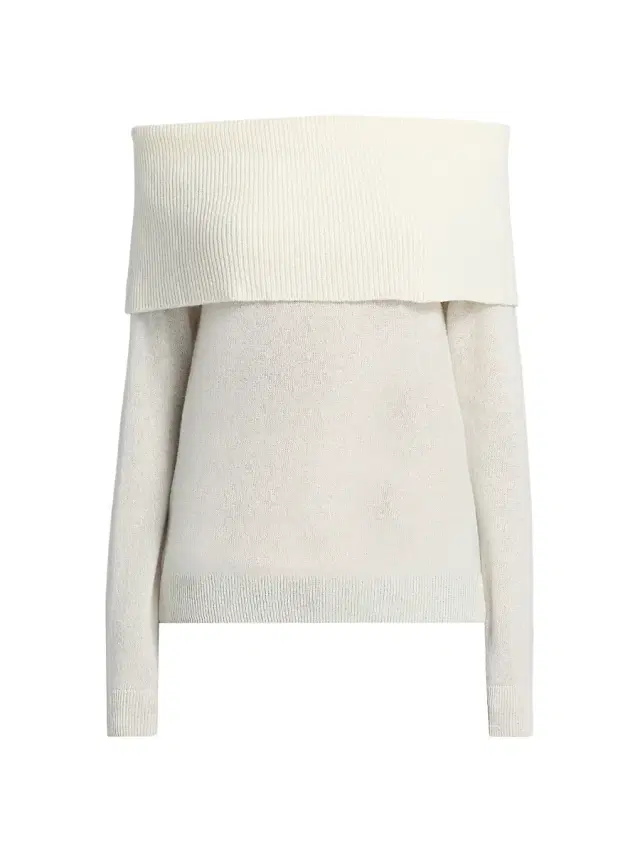 Saks Fifth Avenue Women's Cashmere Off-The-Shoulder Sweater - Frost White