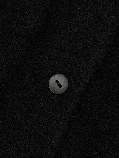 Saks Fifth Avenue Women's Cashmere Cardigan - Black - Size XL | Thumbnail 7