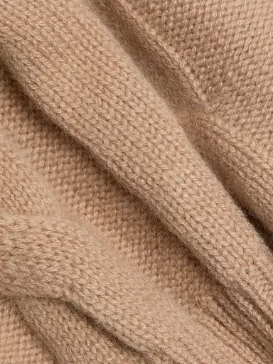Saks Fifth Avenue Women's Cashmere Cable-Knit Cardigan - Warm Camel - Size XL | Thumbnail 7