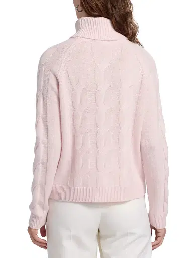 Saks Fifth Avenue Women's Turtleneck Cashmere Sweater - Pink Fresia - Size XL | Thumbnail 5