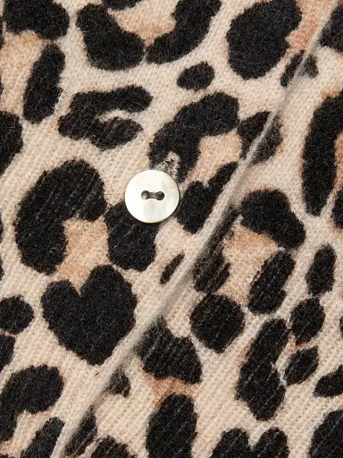 Saks Fifth Avenue Women's Leopard-Print Cashmere Cardigan - Leopard Print - Size XL | Thumbnail 7 Saks Fifth Avenue Women's Leopard-Print Cashmere Cardigan - Leopard Print - Size XL | Thumbnail 7