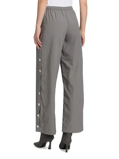 L'AGENCE Women's Valkyrie Drawstring Wide-Leg Pants - Medium Grey | Thumbnail 5 L'AGENCE Women's Valkyrie Drawstring Wide-Leg Pants - Medium Grey | Thumbnail 5