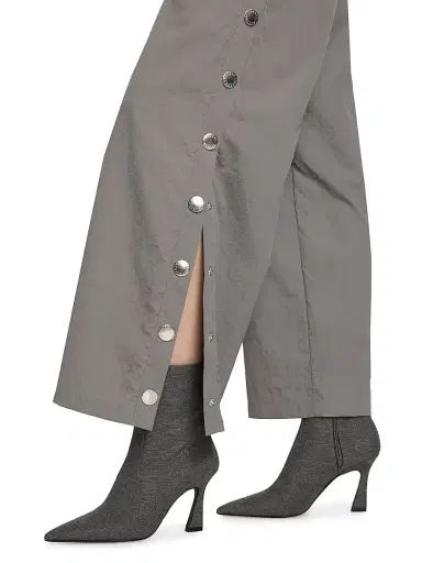 L'AGENCE Women's Valkyrie Drawstring Wide-Leg Pants - Medium Grey | Thumbnail 6 L'AGENCE Women's Valkyrie Drawstring Wide-Leg Pants - Medium Grey | Thumbnail 6