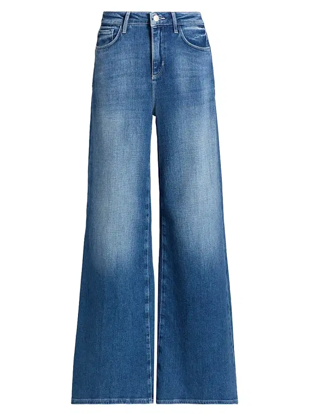 L'AGENCE Women's Quincy High-Rise Wide-Leg Jeans - Castro