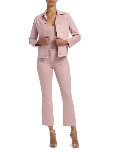 L'Agence Women's Janelle Slim Raw Jacket | Thumbnail 2 L'Agence Women's Janelle Slim Raw Jacket | Thumbnail 2