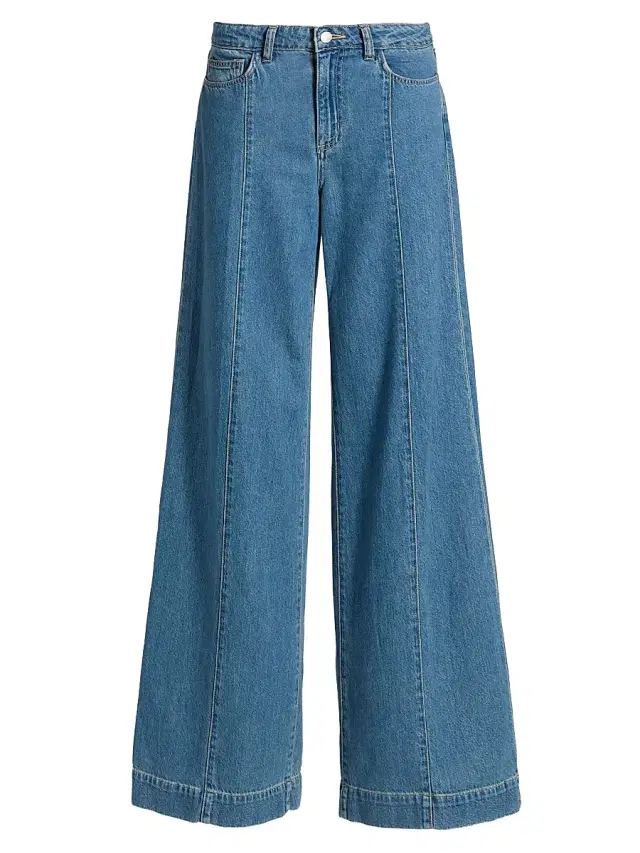 L'AGENCE Women's Sandy High-Rise Wide-Leg Jeans - Wilton