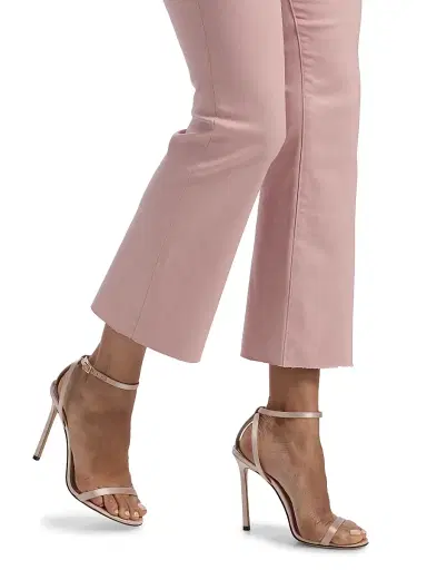 L'Agence Women's Kendra Coated Crop Flare Jeans - Pale Rose Coated - Size 30 | Thumbnail 6