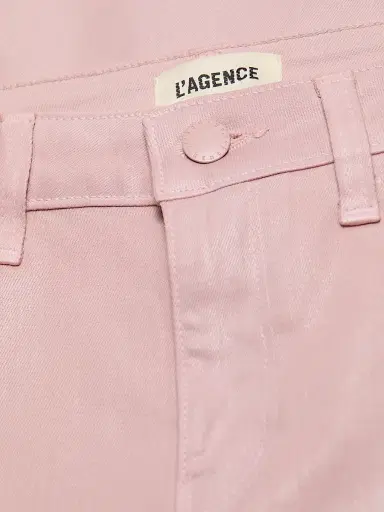 L'Agence Women's Kendra Coated Crop Flare Jeans - Pale Rose Coated - Size 30 | Thumbnail 7