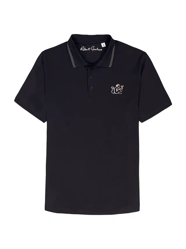 Men's Monkey Business Knit Polo Shirt - Black