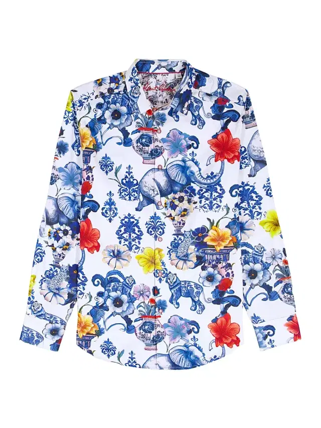 Men's Piccadilly Floral Cotton Shirt